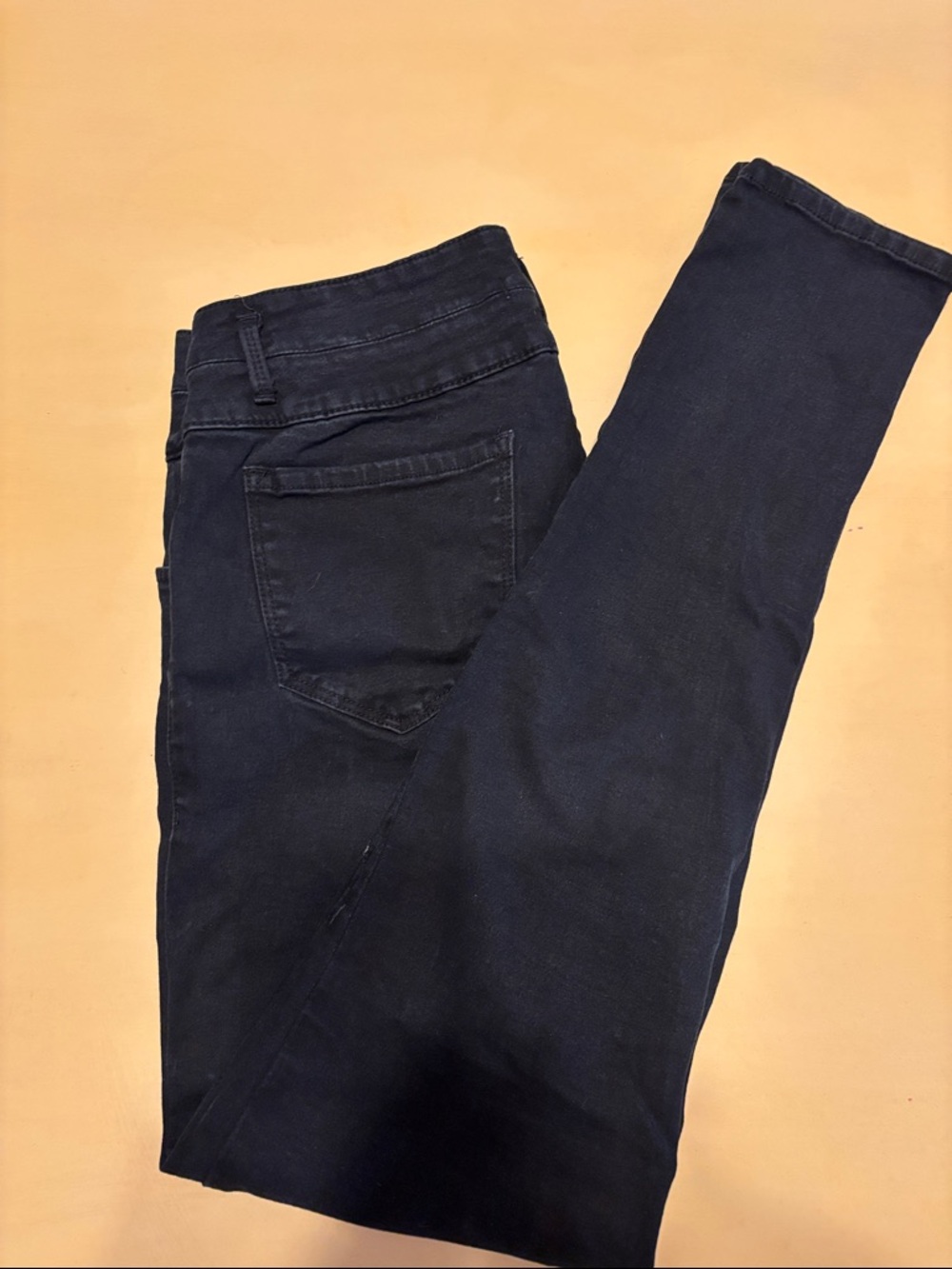 refuge Black Mid-Rise Skinny Jeans